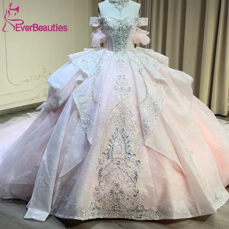 

Бальное платье Quinceanera, милые вечерние платья для женщин, Vestidos De 15, Quinceañera, тюлевое вечернее платье с аппликацией для выпускного вечера