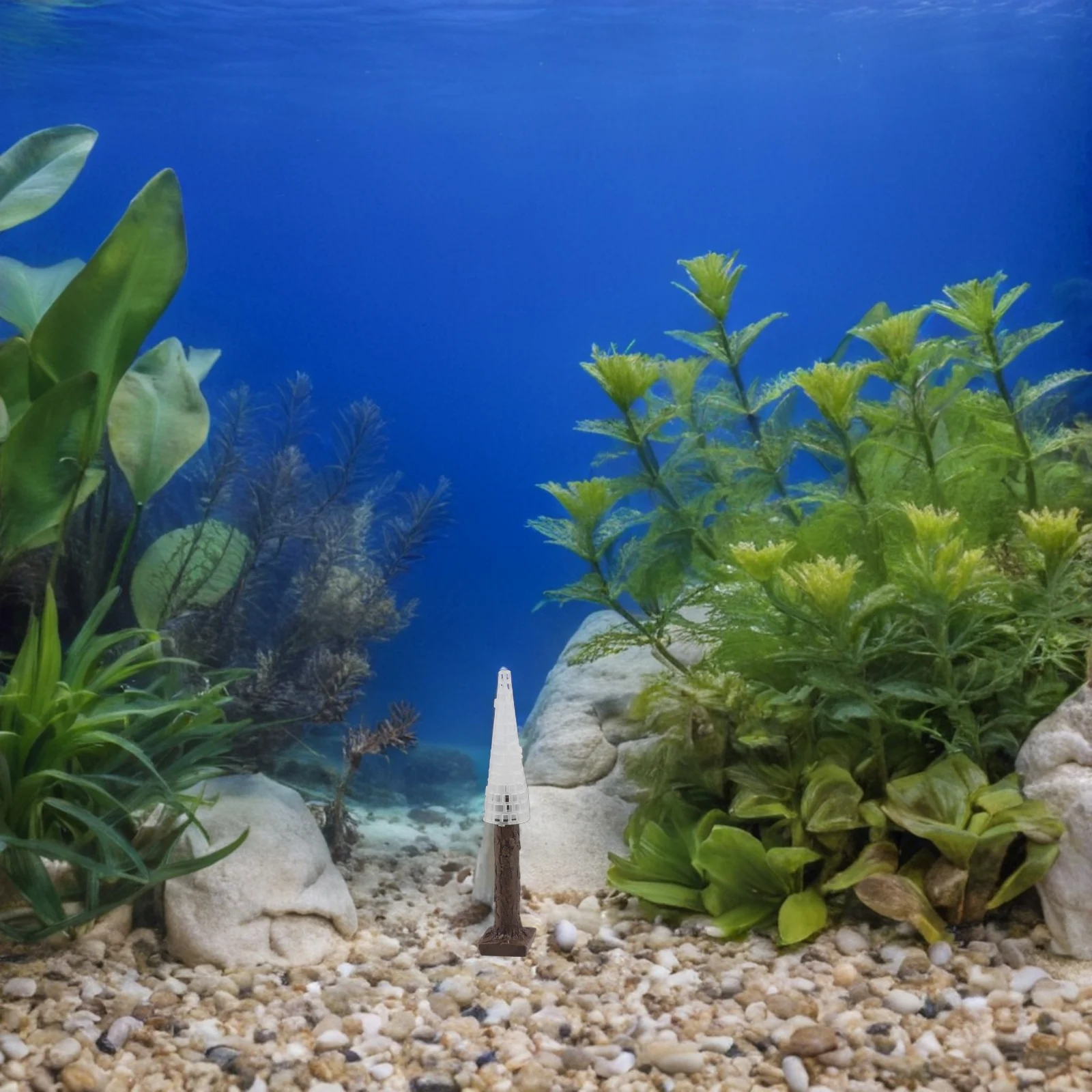 

2pcs Christmas Tree Shape Moss Aquarium Decor Artificial Plants Holiday Decoration For Betta Fish Underwater Easy Maintenance