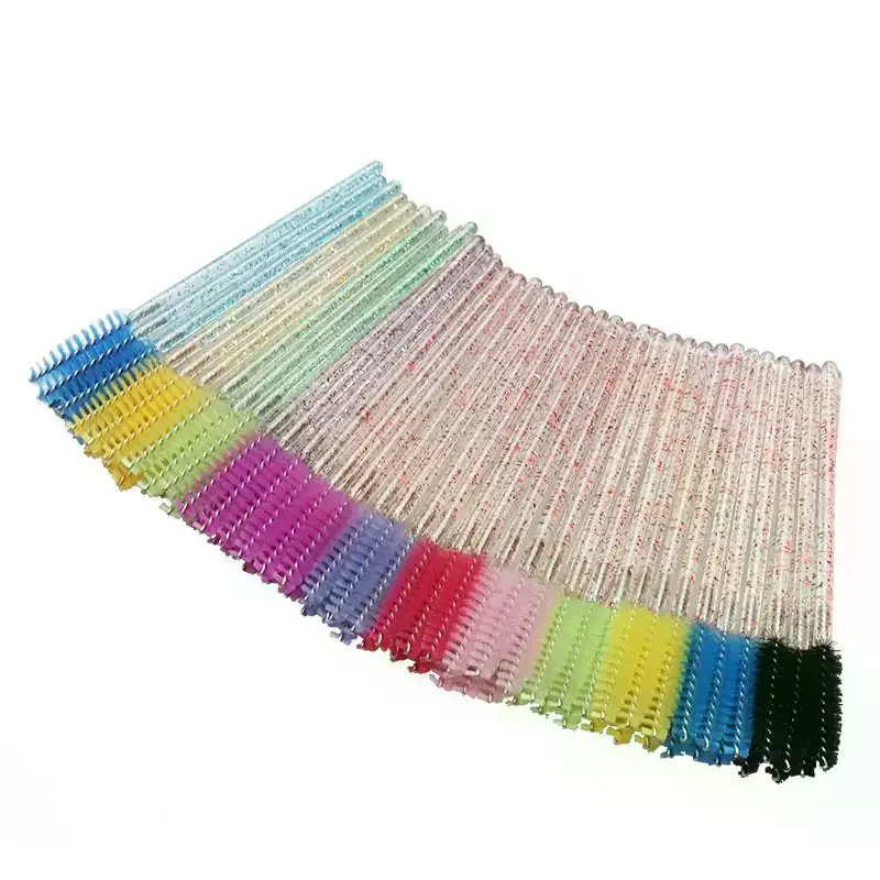 50Pcs Disposable Eyelash Brushes Spoolies Micro Lash Mascara Wands Combs For Eyelash Extension Eyebrow And Makeup Cosmetic Tools