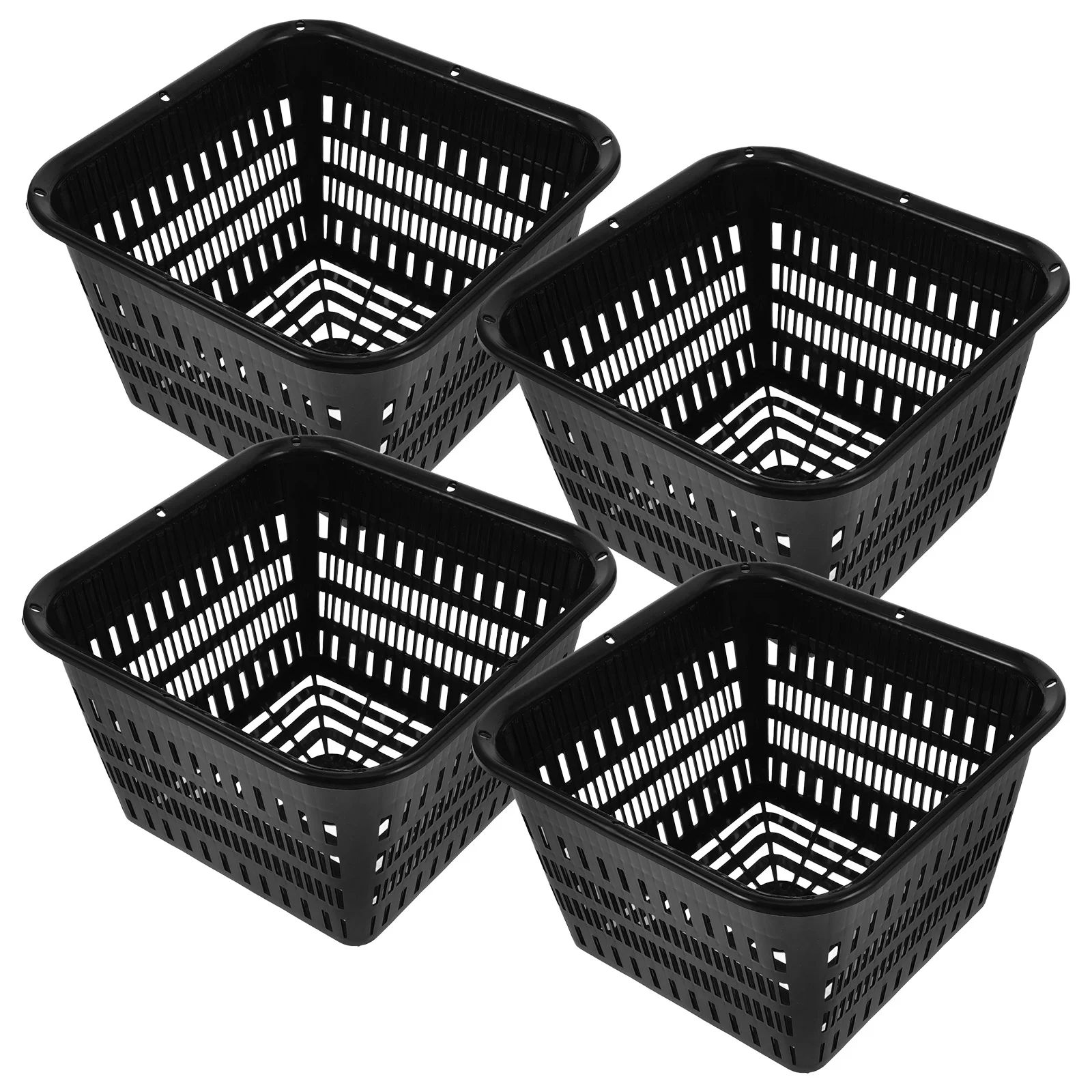 

4 Pcs Hydroponic Growing Basket Orchid Pot Aquatic Plant Flower Pots Plastic Net Cups