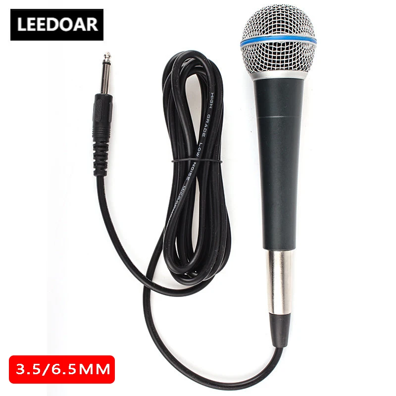 

Wired Dynamic Handheld Microphone Speaker KTV Conference Performance Lecture Use Karaoke 3.5 6.5mm