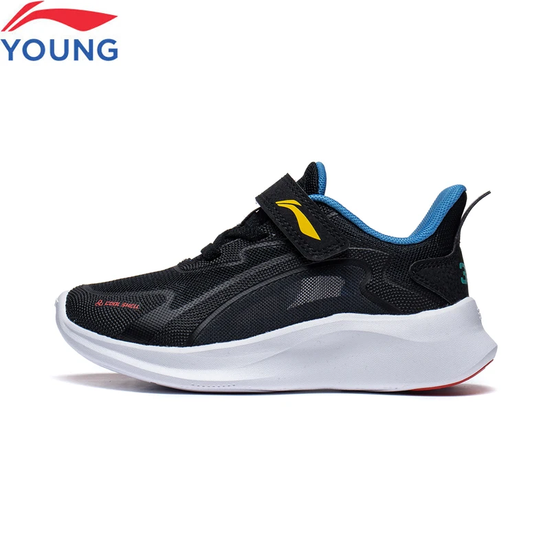 Li-ning-zapatos de estilo de vida informal para niños, zapatillas deportivas transpirables con forro, cojín, YKNT058