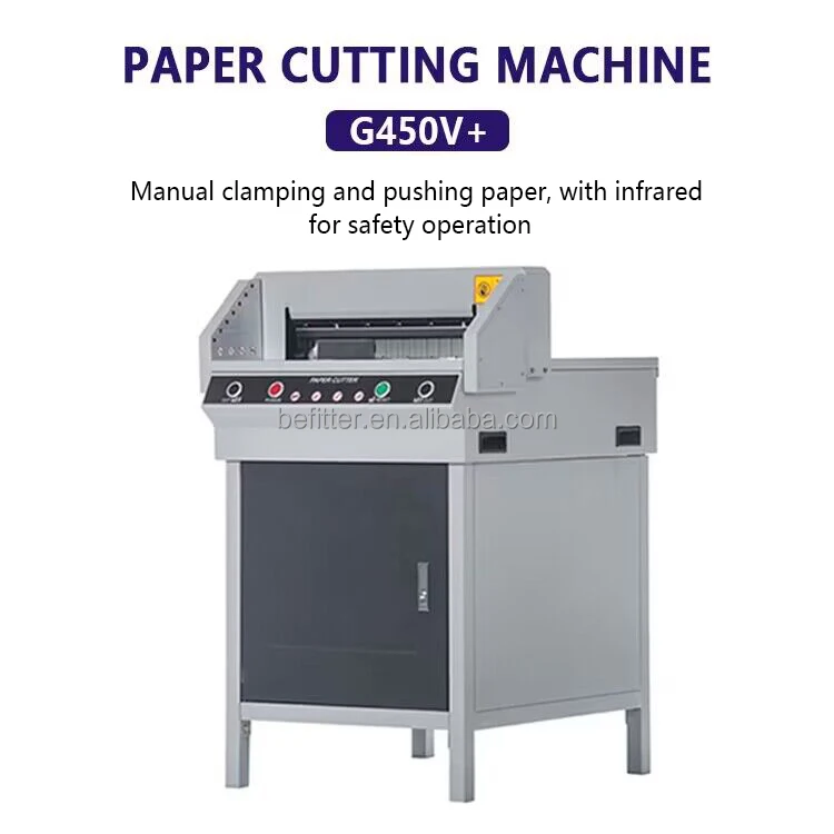 A3 450v Stack Electric Guillotine Paper Cutter , Paper Cutting Machine for Sale Note Practice Automatic Paper Cutting Machine