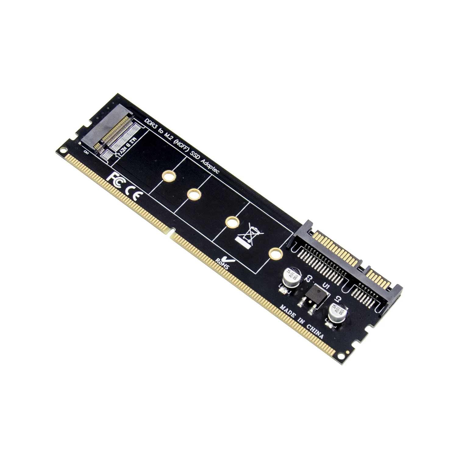 Sunweit ST520 ホットセール ミニ PCIe M.2 SSD アダプター DDR2 DDR3 DDR4 PCIe NVME Mキー アドオンカード Bキー M.2 アダプター