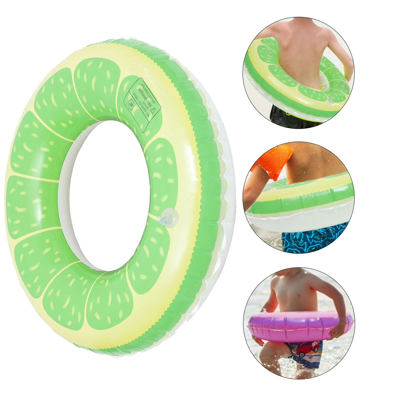 

Inflatable Swim Ring Premium PVC Waterproof Lightweight Easy Carry Use Safety Independence Swimming Position Lovely Swim Ring