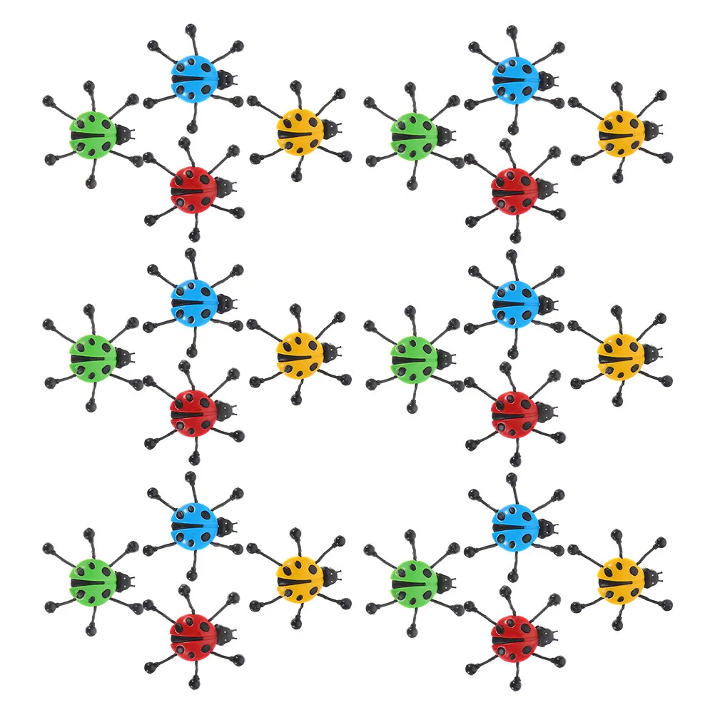 

24 шт. липкие настенные игрушки-божьи коровки, растягивающиеся эластичные сенсорные игрушки для детей, забавные реквизиты для розыгрышей, декор на Хэллоуин