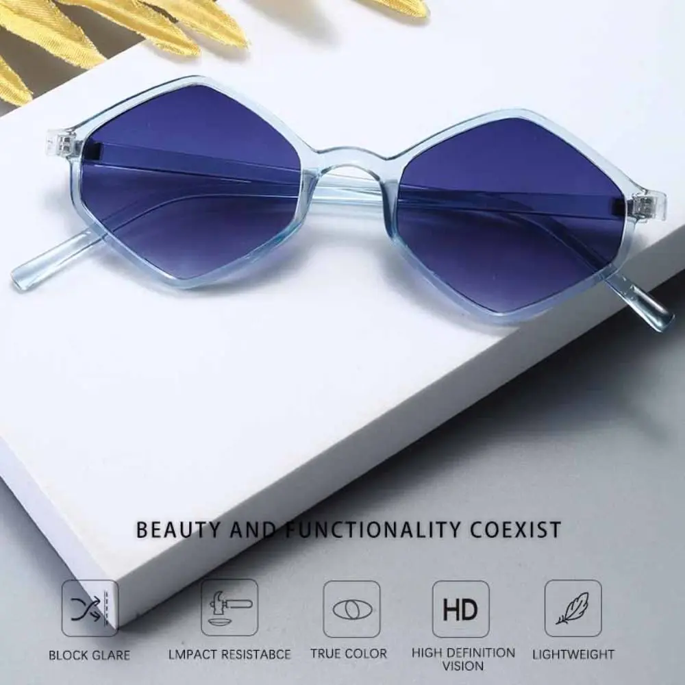 

Multicolor Lenses Rhombus Leopard Sunglasses Lightweight Trendy Metal Eyewear Vintage Retro UV400 Sun Glasses Unisex