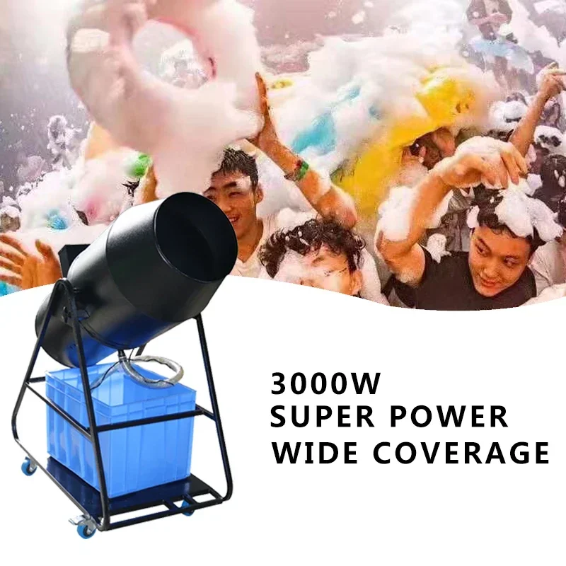 Indoor & Outdoor Stage Foam Making Machine 3000W Jet Spray Foam Generator Disco Nightclub Party Atmosphere Equipment