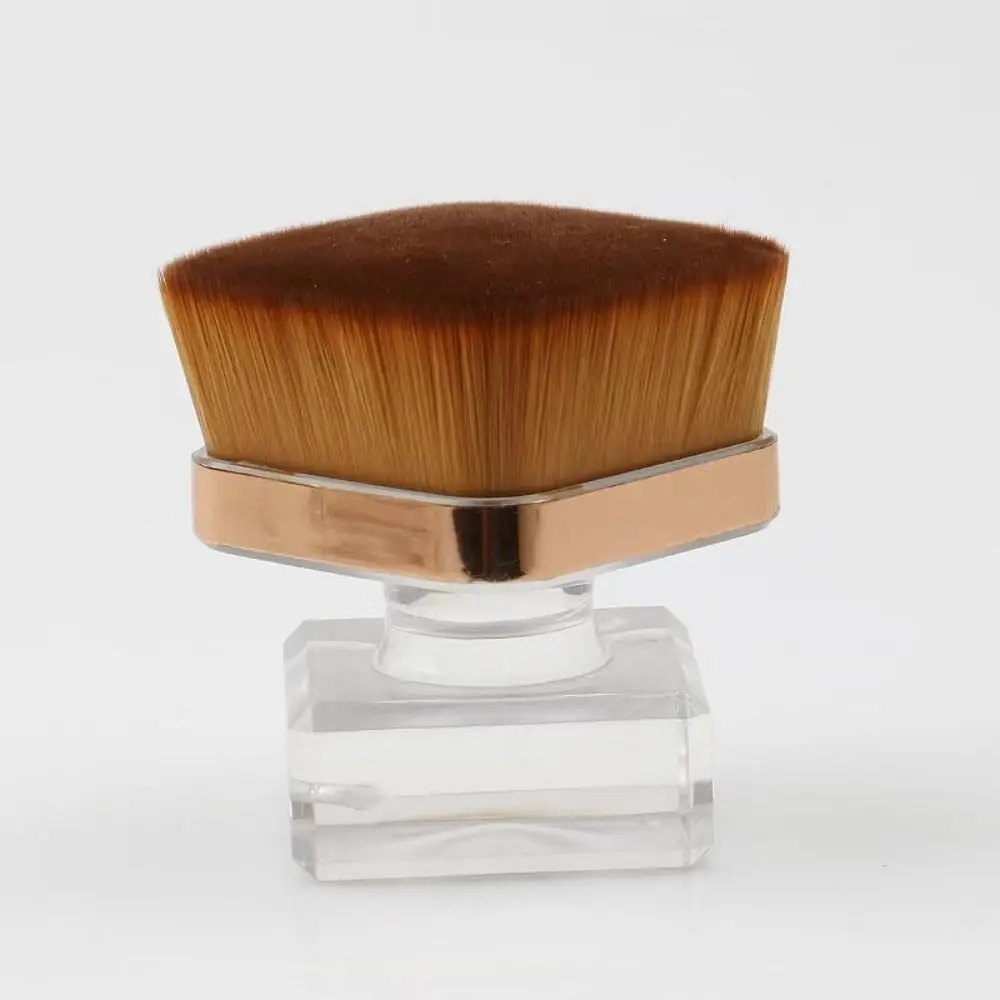 Moda rosa forma pó blush escova ferramentas cosméticas à prova de poeira escova de limpeza de unhas arte do prego manicure escova de maquiagem senhora meninas