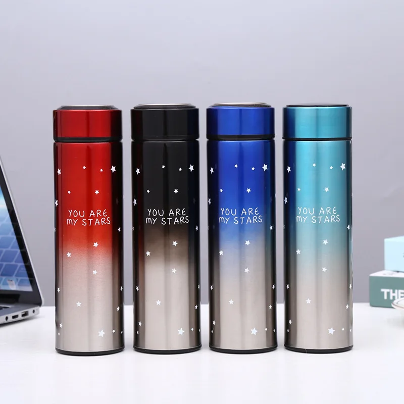 500ml Smart Thermal Bottle Display Temperature Thermal Mug Stainless Steel Smart Vacuum Flasks Thermos Mug Thermal Water Bottle