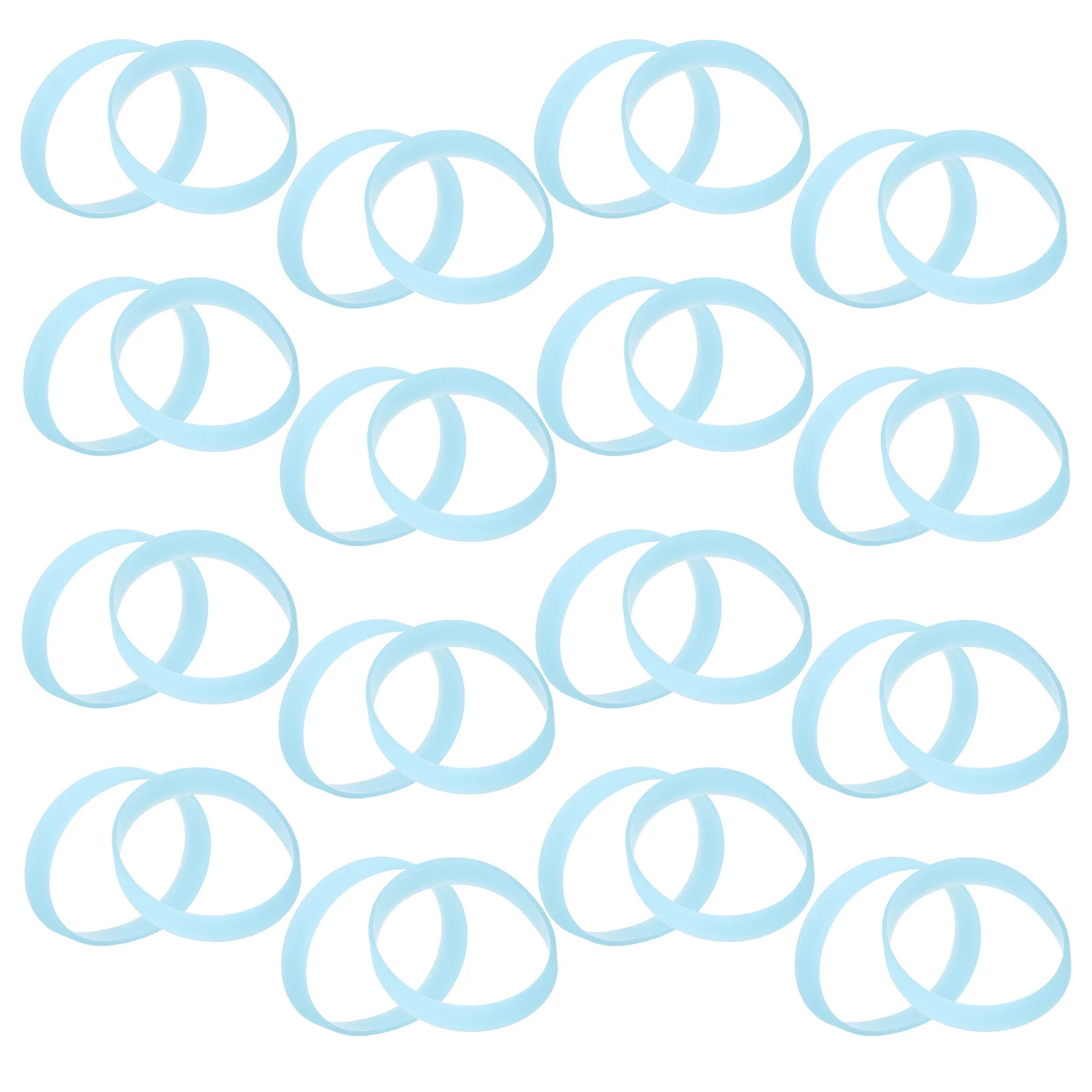 

40Pcs Silicone Sports Wristbands Night Light Waterproof Glow in Dark for Men Women Outdoor Activities Glow in The Dark Bracelets