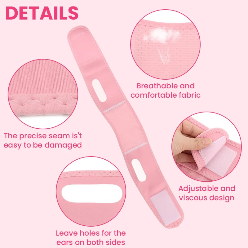 여성용 얼굴 슬리밍 밴드 페이스 리프팅 밴드 볼 리프트업 벨트 얼굴 마사지 스트랩 V라인 쉐이퍼 이중턱 케어