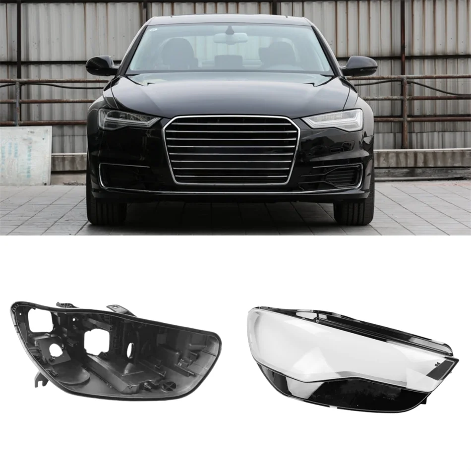 

For Audi A6 A6L C7 2016 2017 2018 Auto Accessories Headlight Lights Glass Headlight Bottom Shell