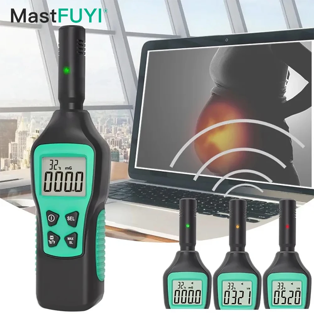 Monitor de Radiômetro Eletromagnético Portátil Testador de Onda de Alta Precisão Medidor Doméstico Emf