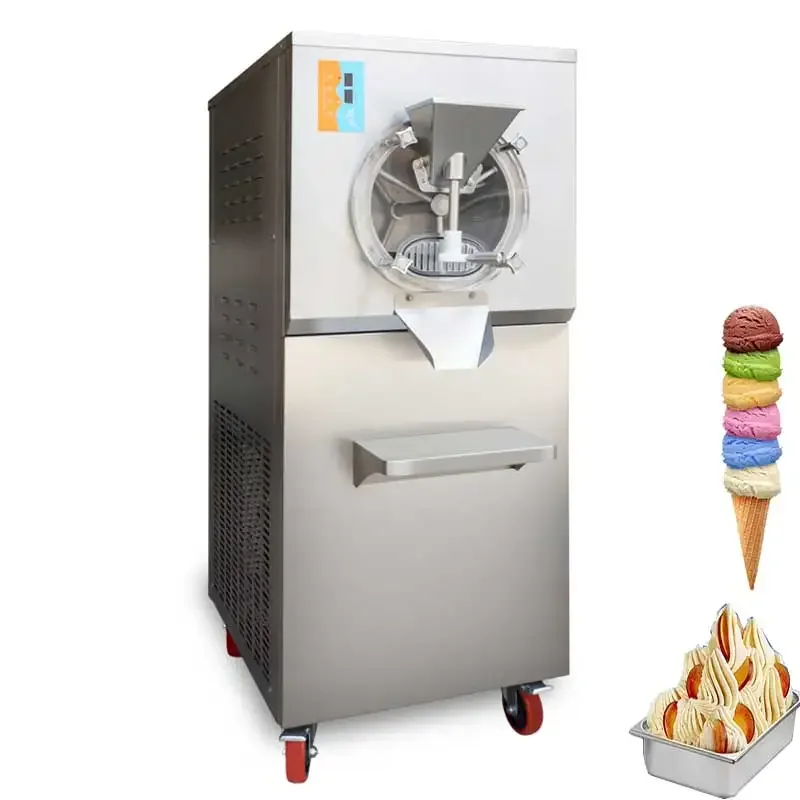 Vertical High Quality Hard Gelato Machine 40L/H Batch Freezer Ice Cream Maker for Beverage Industry