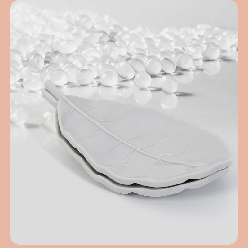 Креативный держатель для мыла в форме листа без отверстий, мыльница для дома, ванной комнаты, дозатор мыла для рук, установка не требуется