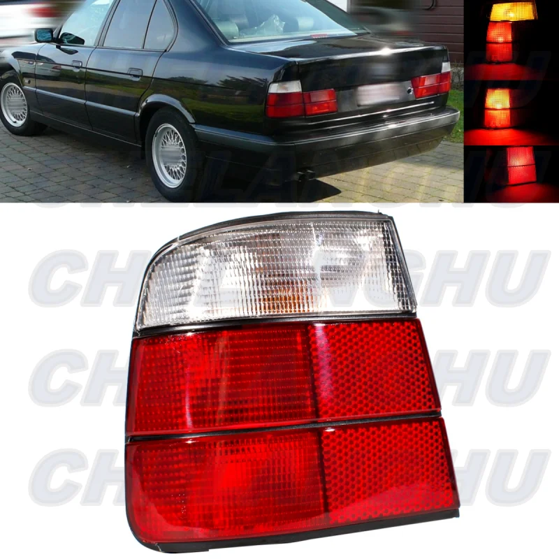 For BMW E34 518i 520i 525i 530i 535i 540i 1988 1989 1990 1991 1992 1993 1994 1995 sedan Left Outer Side Tail Light Rear Lamp