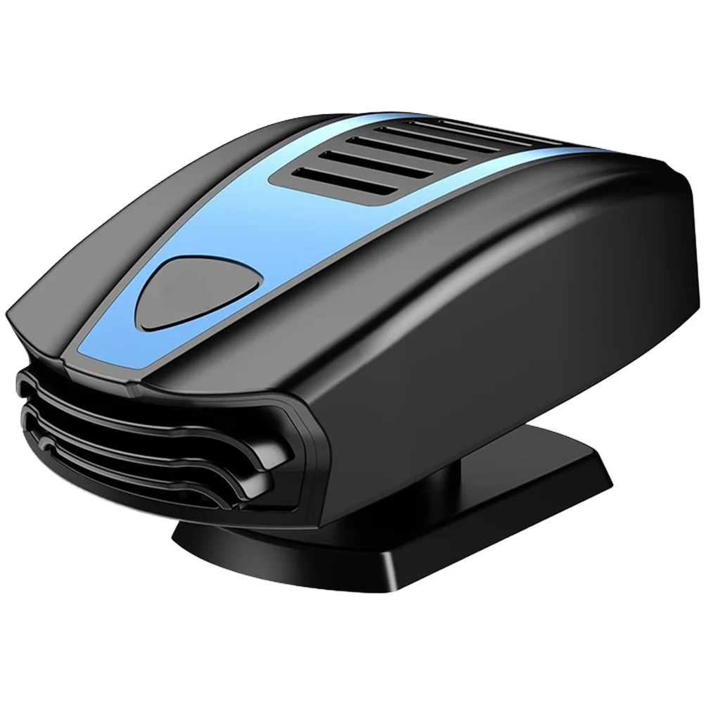 For 12V Vehicle Outlet 12V Car Heater Yellow Travel 360-degree Adjustable Base Dual Mode Operation Compact Design