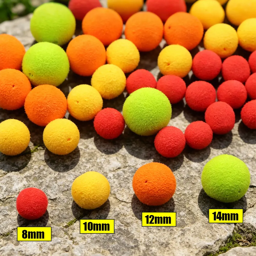 A Box Carp Fishing Boilies Method Feeder Carp Bait Lure Pop Up Hair Rig Floating EVA Foam Ball For Fish Accessories Tackle