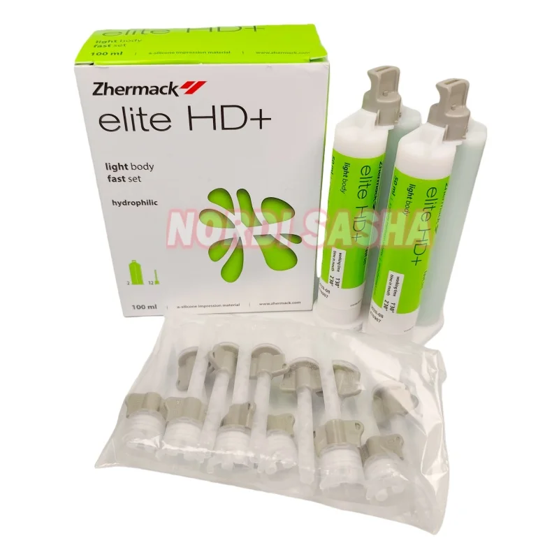 

50mlX2 Tube Zhermack Elite HD+ Light Body Fast Set Dental Lab Impression Material Hydrophilic Alginate Moulding Materials