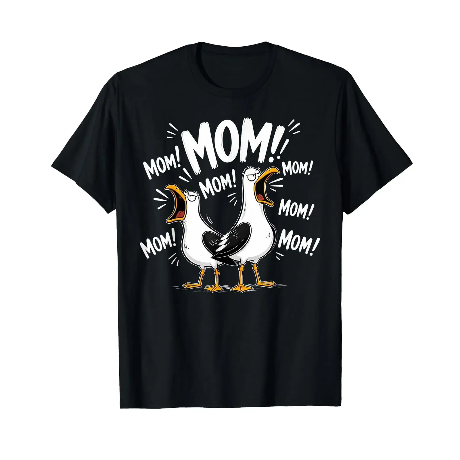 Sponsored Ad Funny Mom Seagull Mama Seagulls Yelling Mothers Day T Shirt vintage Washed streetwear Comfortable Stylish Slightly