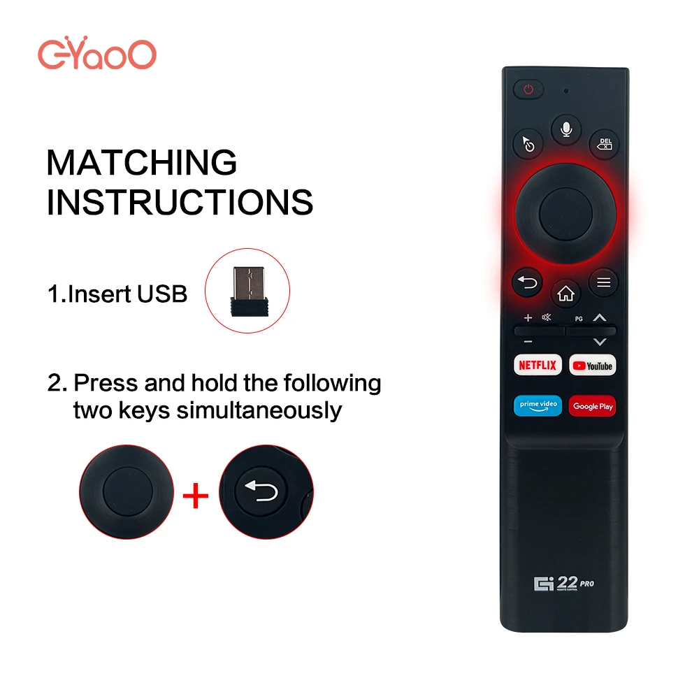 G22 PRO Voice Air Mouse Remote 2.4G Wireless Gyroscope IR learning Function for Android tv box HK1 H96 Max X96 mini