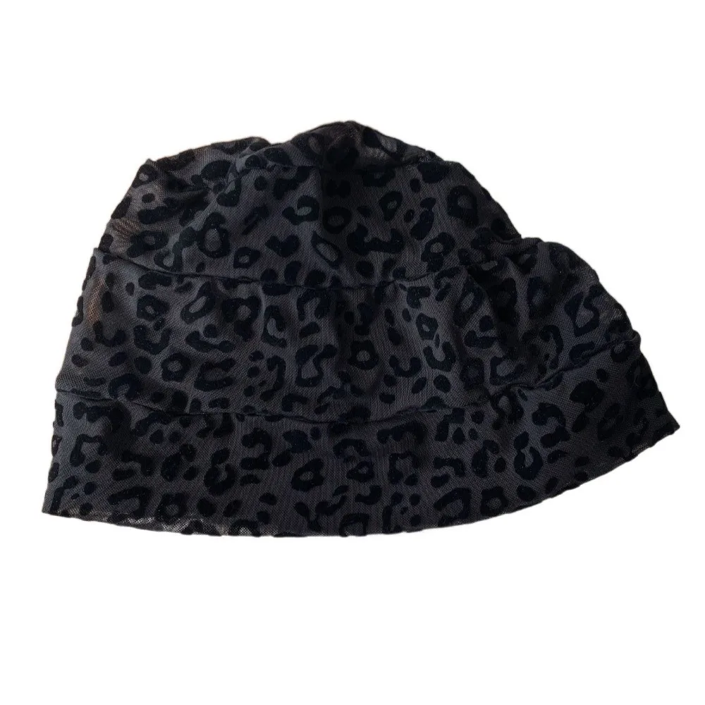 

Retro Vintage Y2k Baggy Cap Stacking Versatile Pullover Hats Adjustable Fit American Style Leopard Beanies Cap Holiday