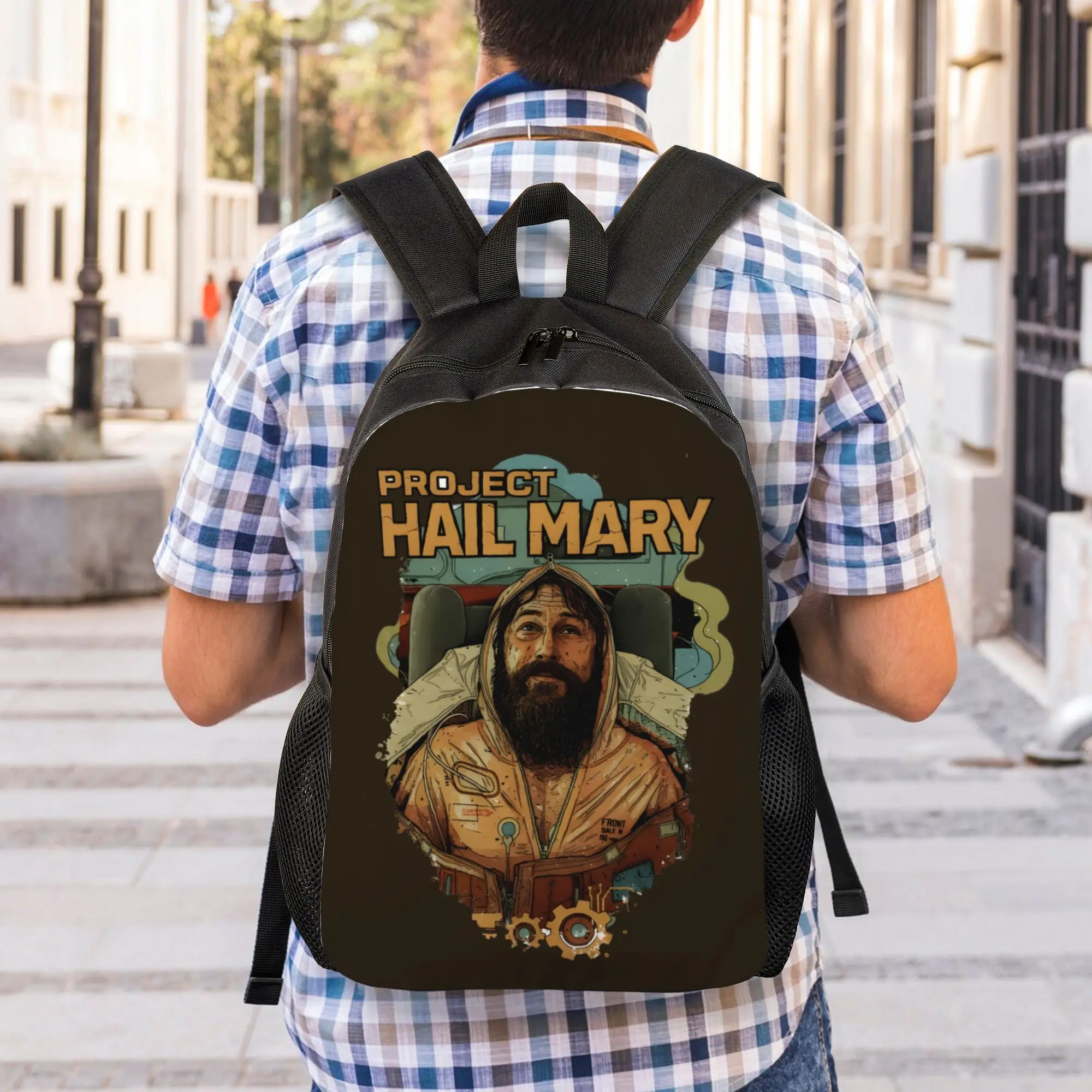 Knapsack Back to school season Project Hail Mary 13  Adjustable Strap Backpack