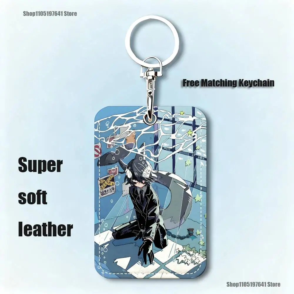 Game O-Okegom Idate Holder Keychain For Bank Business Work Card Holder Student Card Protective Case Bus Card