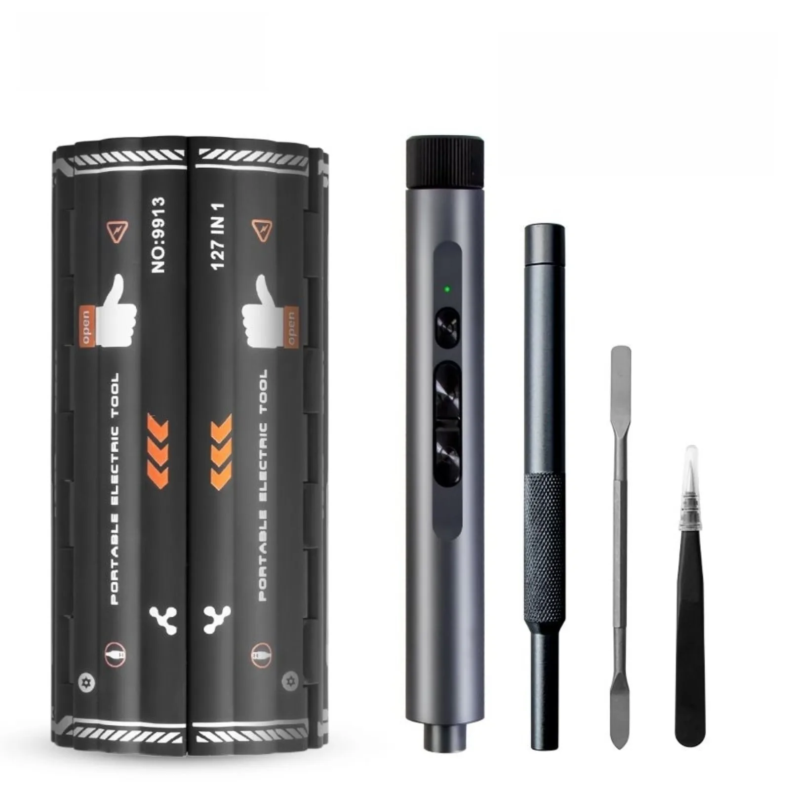 

New Portable 3.6V Electric Screwdriver Set With Magnetizer And LED Light For Electronics And DIY Projects