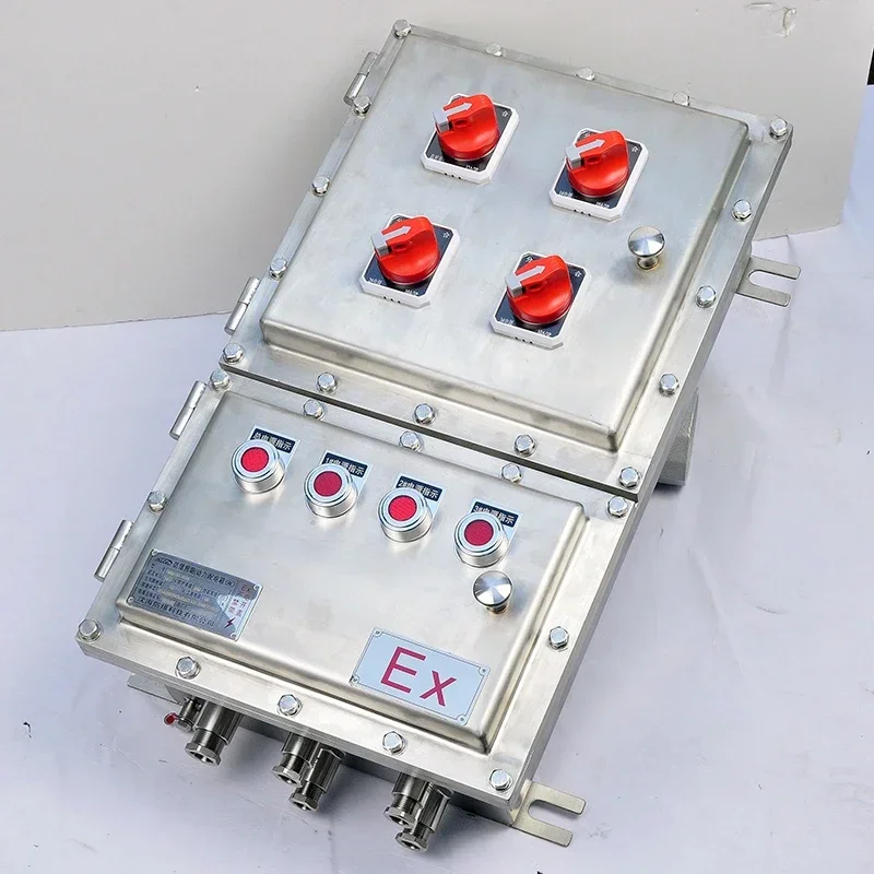 Free Samples Wall Mount Outdoor IP66 Explosion Proof Electrical Control Panel Box Explosion-Proof Stainless Steel Control Box