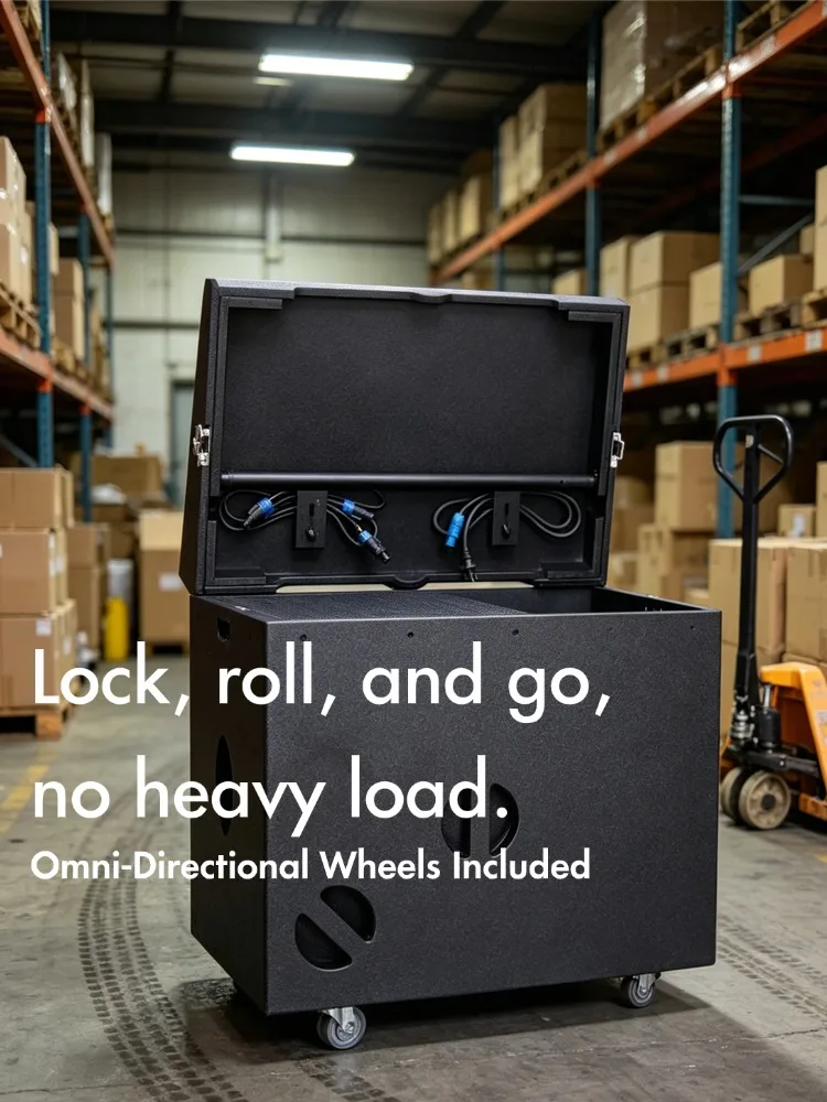 For Outdoor Event Sound System Package Wireless Mic DJ Mixer Portable Line Array Speakers Live Concert Festival Performance - view 3