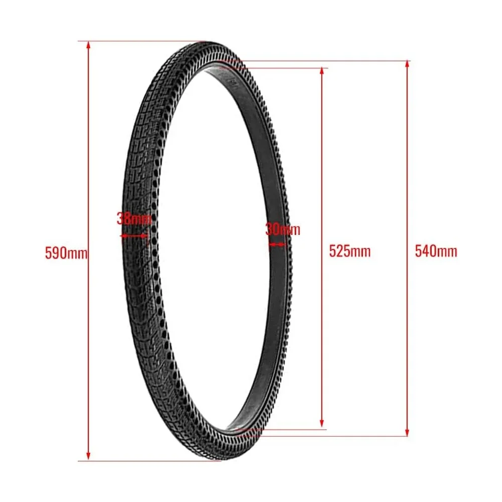 CATAZER 26Inch Honeycomb Solid Tire Bicycle  Non-pneumatic Airless Non Inflation Tire 26*1.75/1.95/2.125 Flexible Wear-resistant