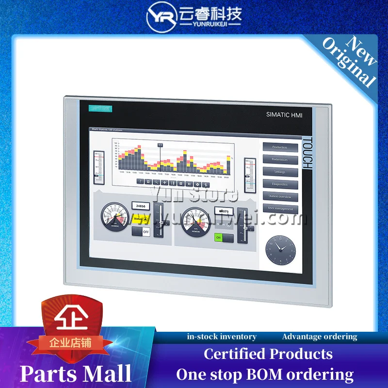 

New Original Siemens 6AV2124-0MC01-0AX0 SIMATIC HMI TP1200 Comfort Intelligent panel in stock