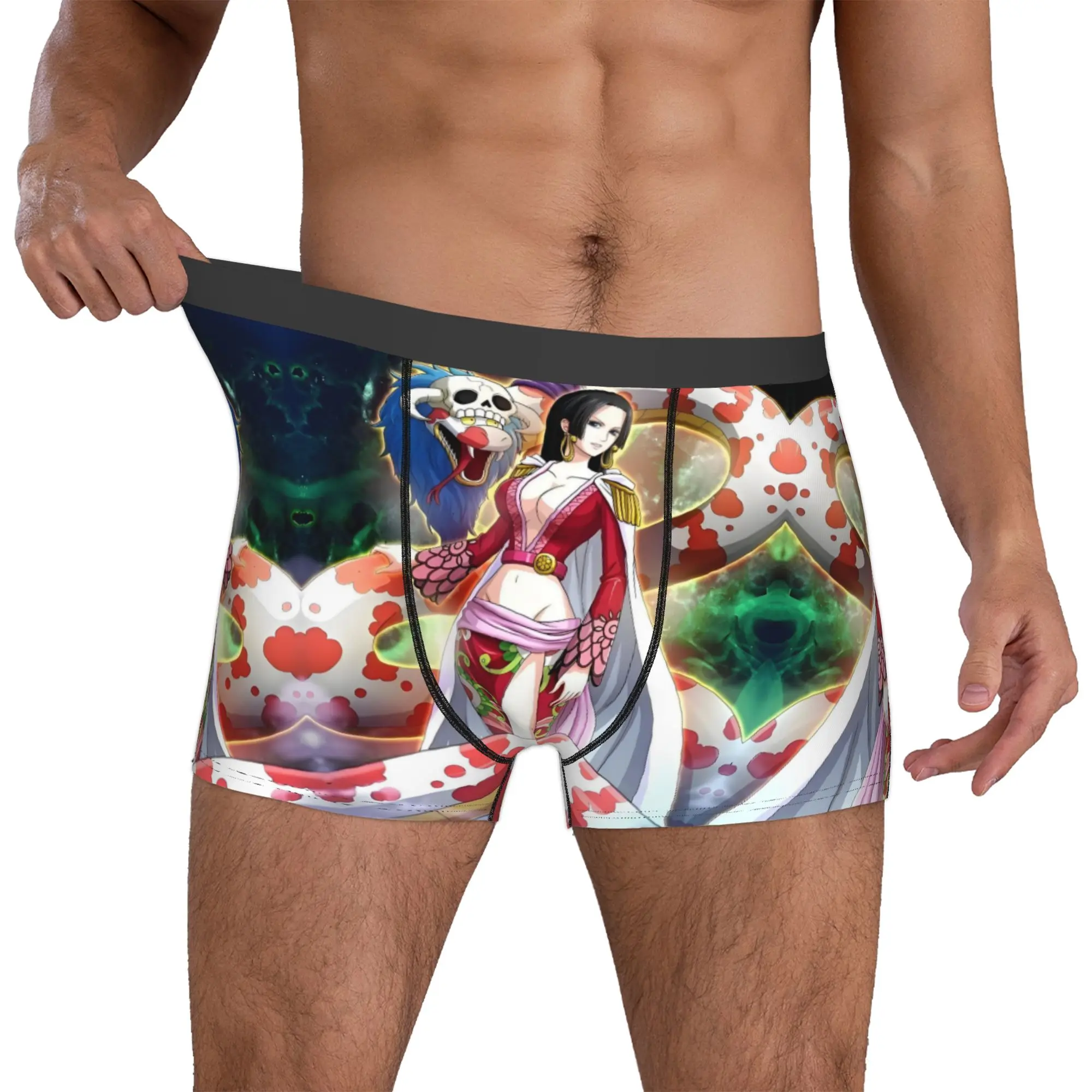 

Customized Cool Boa Hancock Japan Comic Boxers Shorts Panties Male Underpants Comfortable Pirate Briefs Underwear