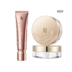 New FV Golden Diamond Shining Flawless Essence Liquid Foundation Concealer Oil Control Moisturizing Long Lasting BB Cream Kit
