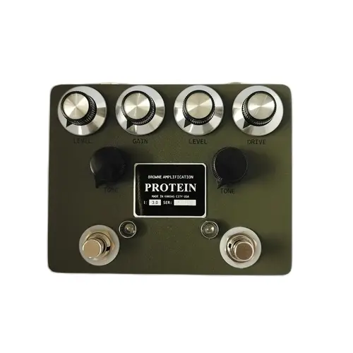 ZVEX BR0WNE PROTEIN Pedal de distorsión Overdrive para guitarra eléctrica, clon original, construcción manual de Xiao