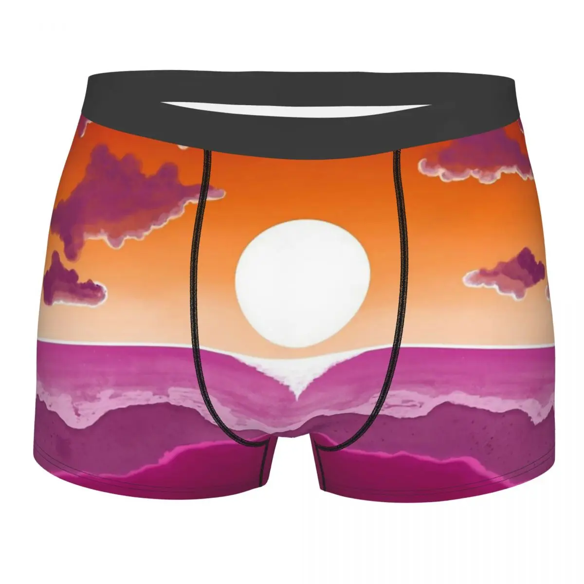 Subtle Stealth Lesbian Sunset Subtle Flag LGBT Sexual Minority Special Love Underpants Panties Man Underwear Shorts Boxer Briefs