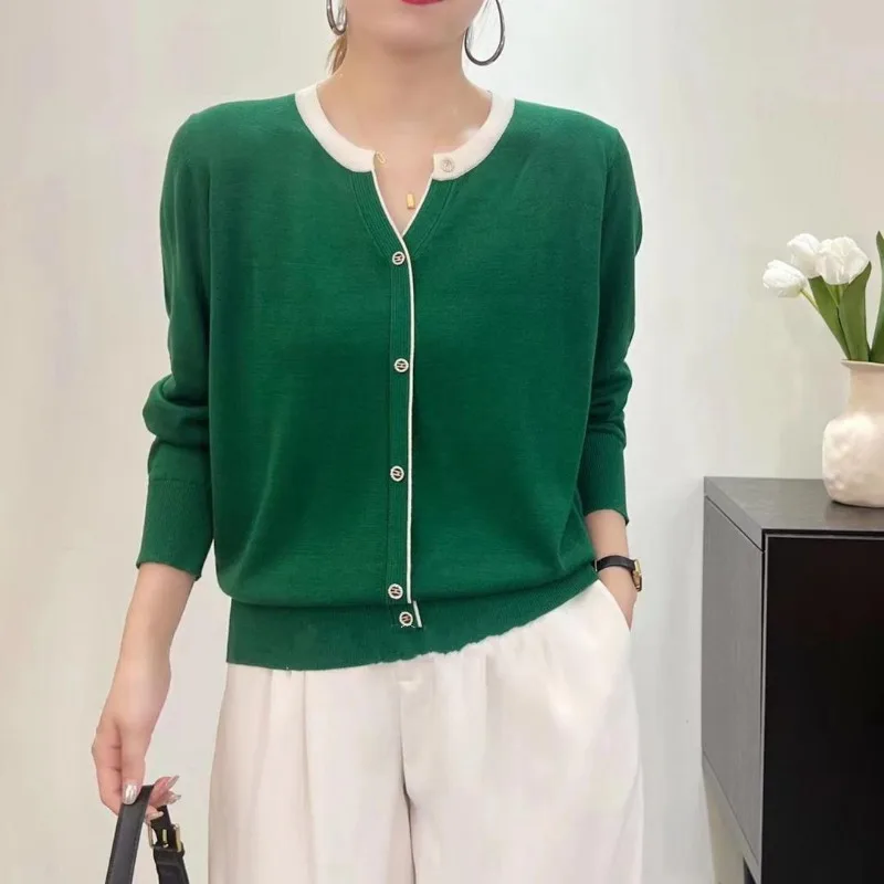 V-neck Loose Knitting Bottoming Shirt Women Autumn Winter Simplicity Office Lady Solid Color Sweater All-match Knitwear Tops