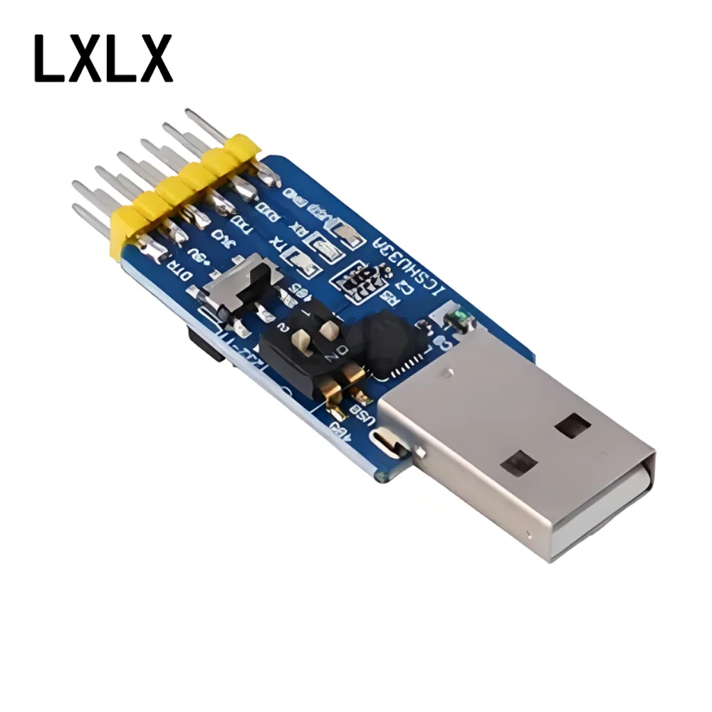 LXLX1 6-in-1 Multi-Function Serial Module CP2102 USB To TTL 485 232 Interconvertible 3.3V/5V Compatible