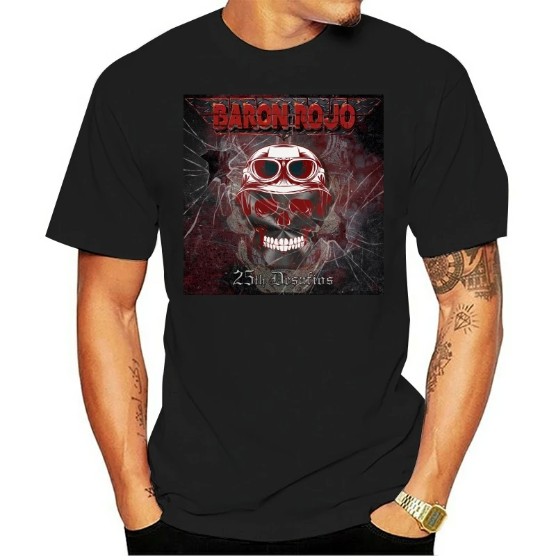 Men Baron Rojo Spanish Heavy Metal Band O-Neck T-Shirt simple style Men Short Sleeves cool men t shirt