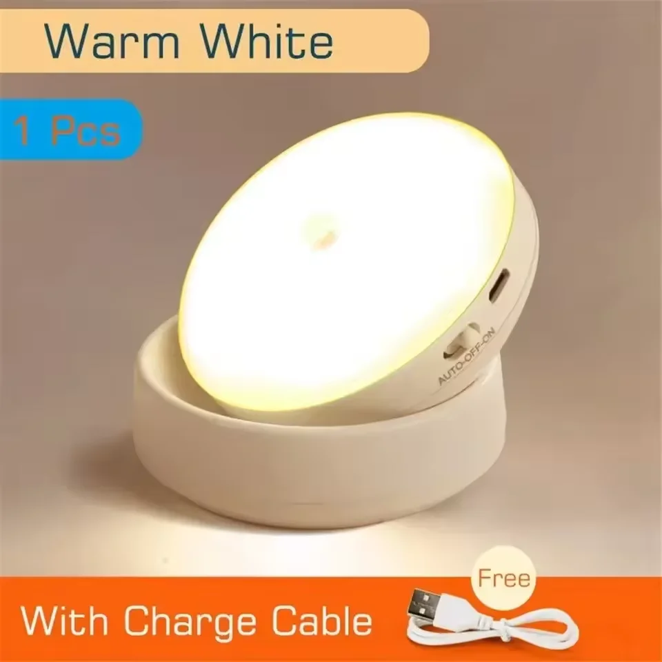 LED veilleuse USB charge intelligente Induction humaine pour armoire de chevet maison garde-robe écl