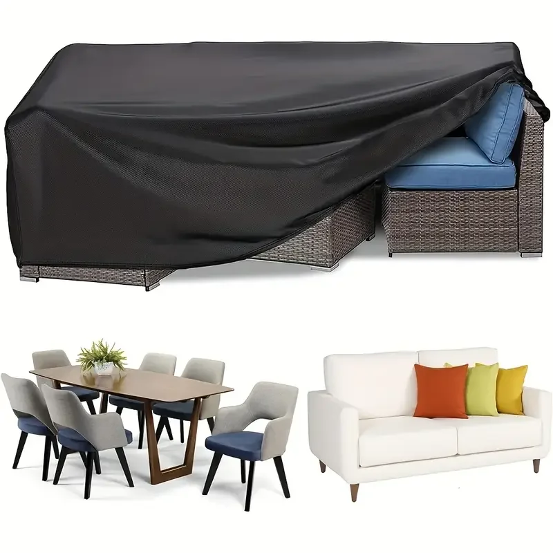 

1pc (118-137inch Length) Outdoor Furniture Cover - Universal Protection for Tables And Chairs - Heavy-Duty Sofa Cover