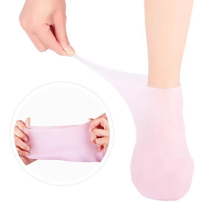 Silicone Socks Moisturizing Gel Socks Exfoliating And Preventing Dryness Spa Hand Foot Care Tool Dead Skin Remove Protector image 5
