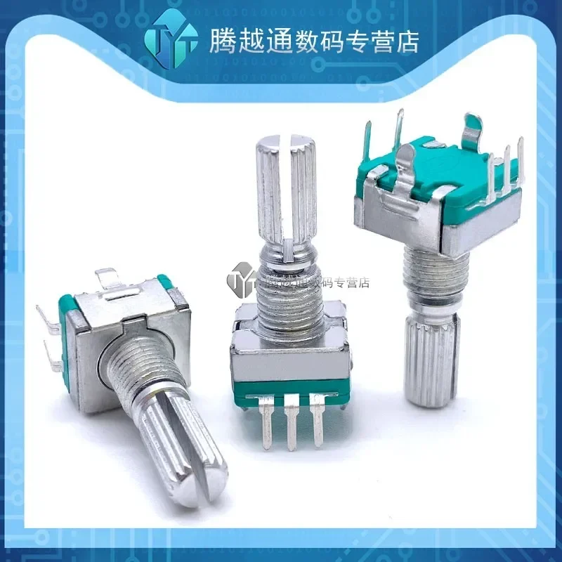 5PCS/lot EC11  EC11 Thin Rotary Encoder With Switch 30 Positioning 15 Pulse 20mm Half-axis