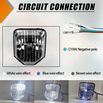 適用於 Husqvarna 2024 摩托車的 LED 大燈 TE FC FE TC 125 250 300 300i 450 701 大燈越野摩托車配件耐力賽 8 最佳銷售 胡斯瓦納 FC 450 - №8