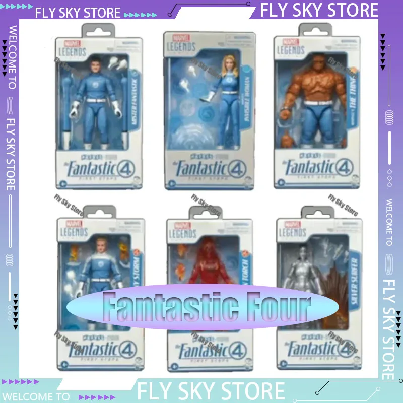 

Marvel Legend Fantastic 4 Series 6-Inch Mobile Puppet Figurine Johnny Storm Anime Model Garage Kit Collection Models Gift Toys