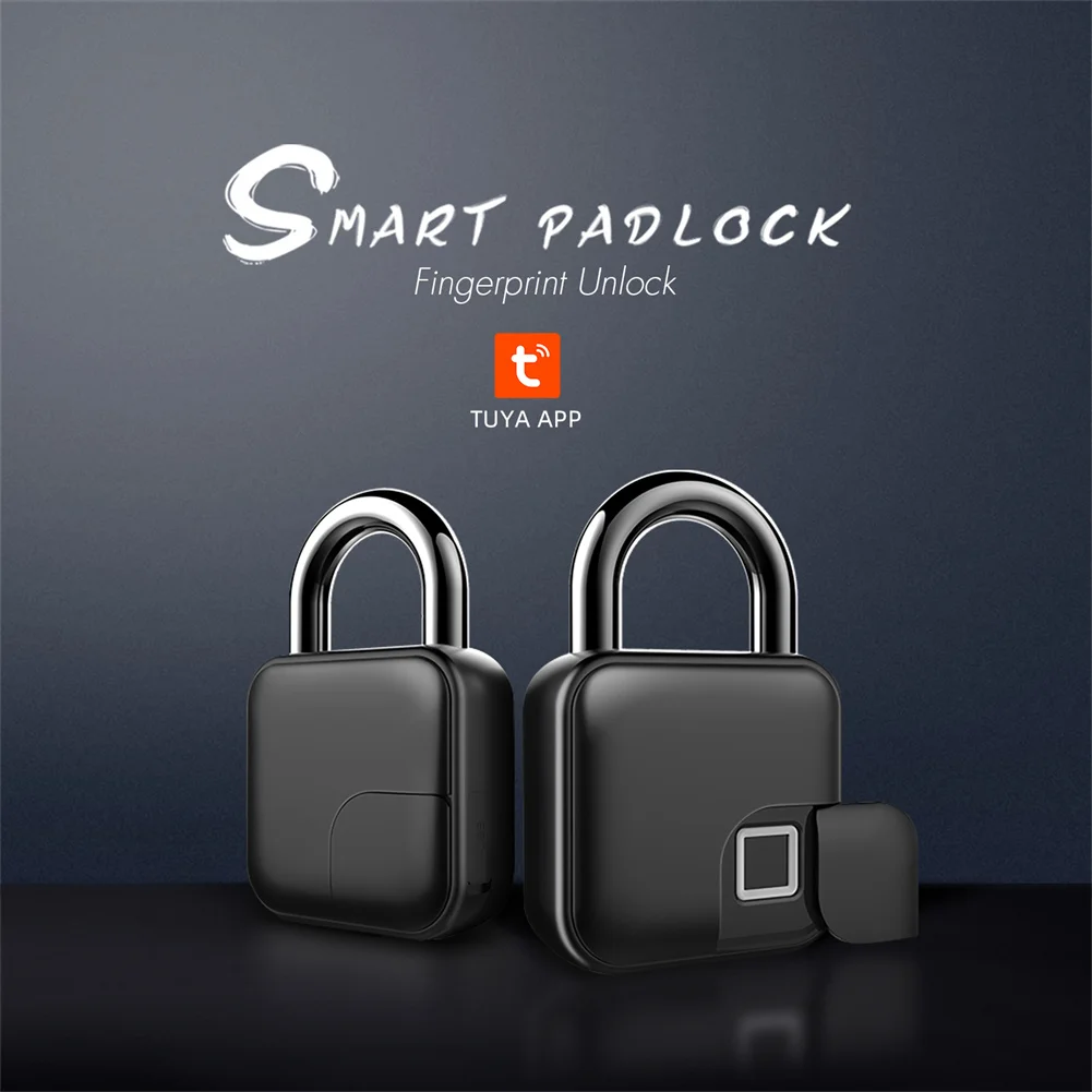 Smart Biometric Fingerprint Combination Keyless Door Lock Bluetooth-compatible 4.2 Anti-theft Security Padlock