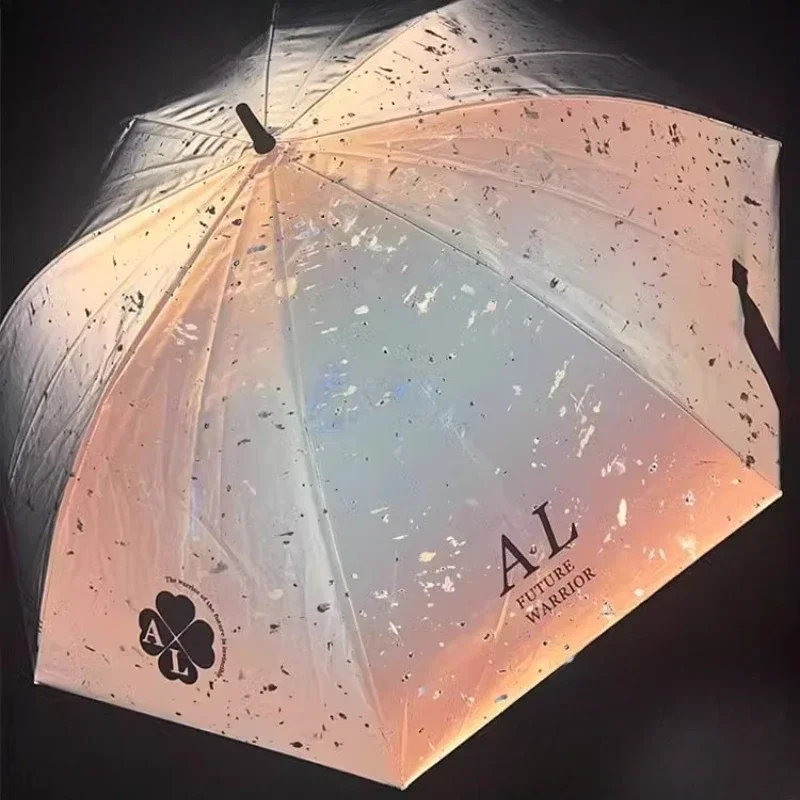 Automatic Folding Reflective Umbrella Water Activated Color Changing Night Safety Compact Travel Daily Rain Protection 우산
