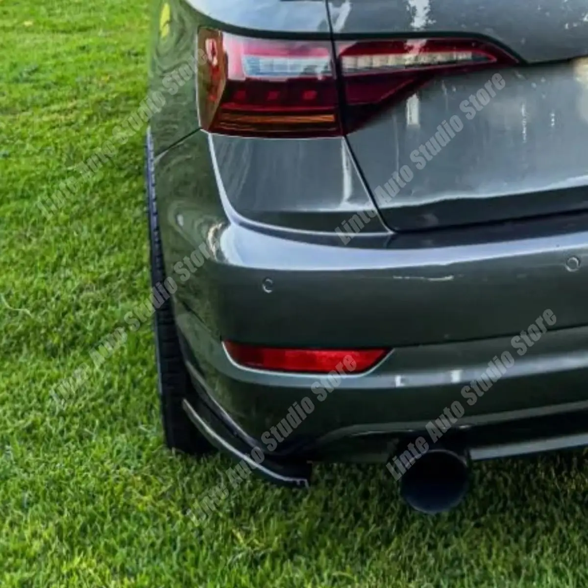 

Rear Side Splitters For Volkswagen Jetta GLI Mk7 2018-2021 Pre-facelift Rear Bumper Valance Lip Spoiler Diffuser ABS Body Kits